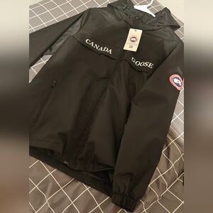 Canada Goose Black Windbreaker for Men